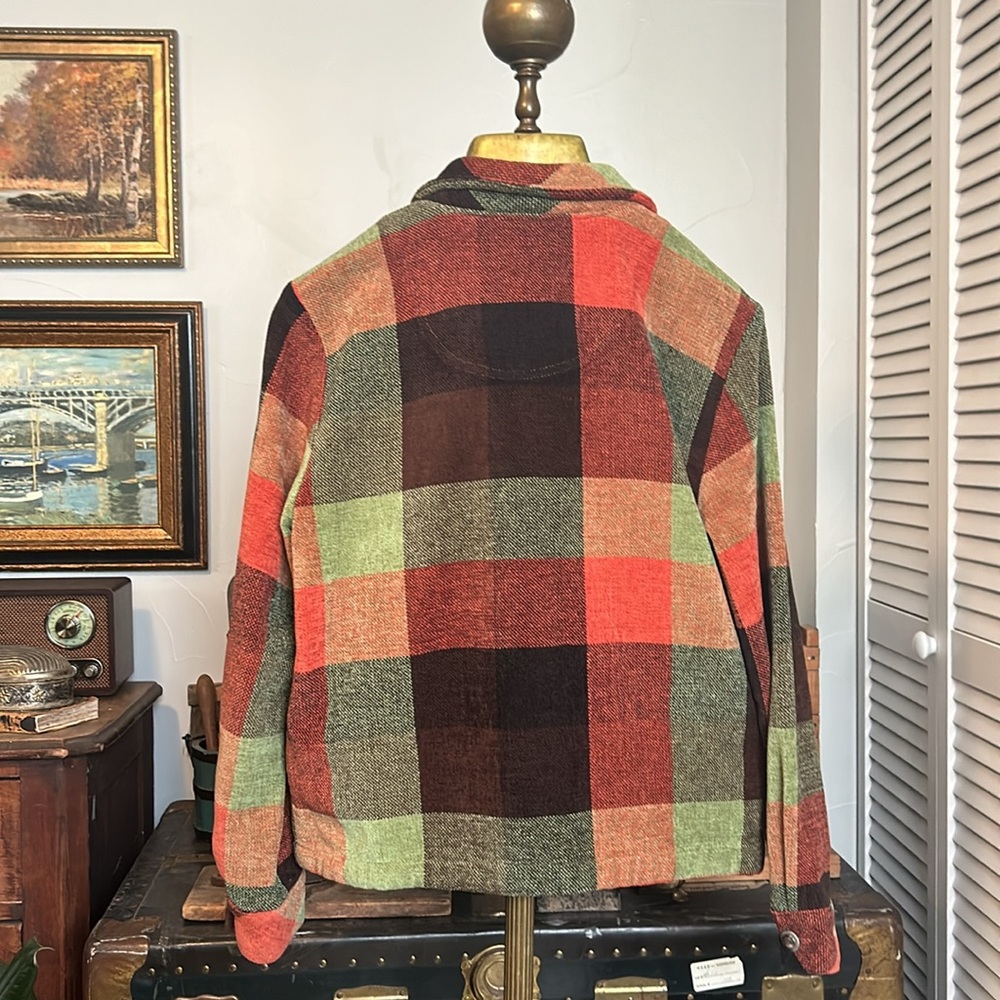 Fall Plaid Patchwork Jacket - image 5